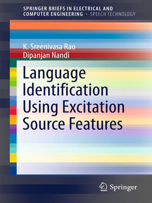 cover image of Language Identification Using Excitation Source Features